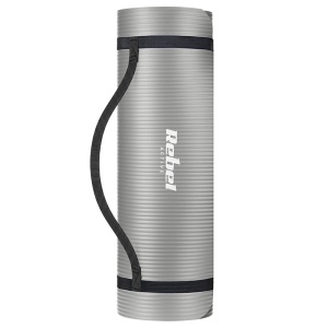 Saltea fitness 183 × 61 cm, grosime 1,5 cm, gri REBEL ACTIVE-enervolt.ro