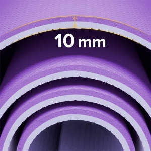 Saltea fitness 200 × 115 cm, grosime 1 cm, mov REBEL ACTIVE