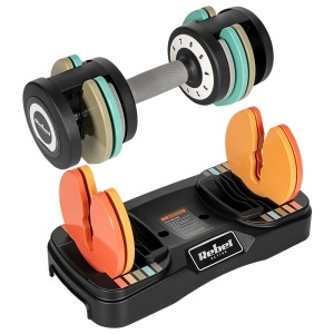 REBEL ACTIVE Set 2 gantere din fontă reglabile automat 1–10 kg_enervolt.ro