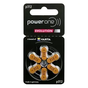 VARTA BATERII AUDITIVE POWER ONE EVOLUTION P13, Blister 6 Buc.