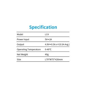 XTAR Incarcator acumulatori Li-ion, 4 sloturi, AA/AAA, USB-C, LC4 - Img 3