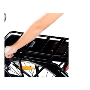 EMG Bicicletă electrică Jammy, 250W, roți 26, baterie 36V 10Ah, autonomie -60 km, Albă, enervolt.ro