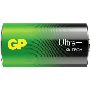 Baterie alcalina UltraPlus GP R20 (D) 2 buc, enervolt.ro