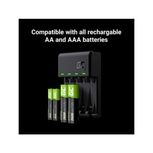 GreenCell Incarcator NiMH AA-AAA, 1x UBS-C, 1x MicroUSB, GRADGC01_enervolt.ro