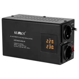 KEMOT Stabilizator tensiune automat 2000VA perete - SER-2000-W-enervolt.ro