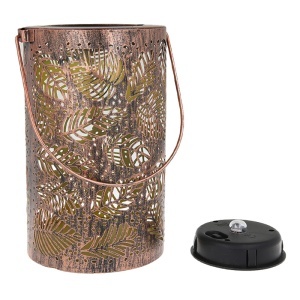 Lampă LED solară FOREVER‑LIGHT 3000K – model Moroccan Leaves, enervolt.ro