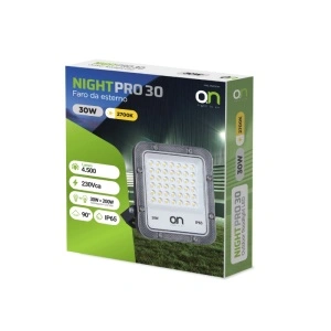 ON Reflector led de exterior Night Pro 30, 30 W, lumină caldă 2700 K, negru