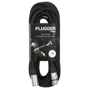 PLUGGER Cablu XLR mamă – XLR tată stereo 10 m enervolt.ro