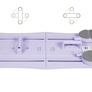 Placă Pilates multifuncțională 9 în 1 REBEL ACTIVE – Mov_enervolt.ro