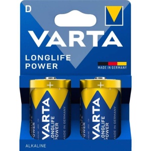 Varta Baterie Alcalină R20 (D) Longlife Power, Set 2 Bucăți
