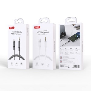 XO Cablu Jack 3.5 mm - USB-C 1 m Alb