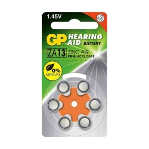 Baterie auditiva. ZA13 dim. 7.9 x 5.4 mm, 1.45V, Bliater 6 buc