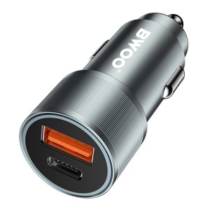 BWOO Încărcător auto 38W QC 18W + PD 20W, enervolt.ro