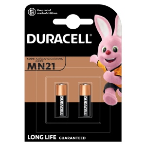 DURACELL Baterie alcalină MN21 A23 12V, Blister 2 bucăți