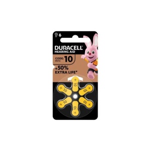 DURACELL BATERIE AUDITIVA ZA10, BLISTER 6 BUC