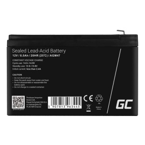 Acumulator plumb acid GreenCell 12V 8.5AH, terminal F2-T2, AGM47_enervolt.ro