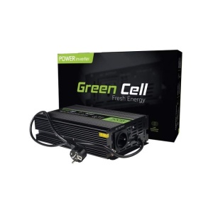 Greencell Invertor de tensiune 12V -> 230V, 300W, INV07, sinus pur, centrale termice