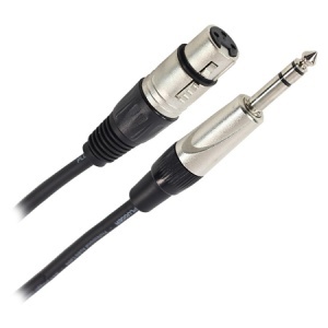 PLUGGER Cablu XLR mamă – Jack 6.35 mm tată stereo 10 m