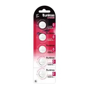 Uniross Baterie buton litiu CR2016 3V, Bl. 5 buc