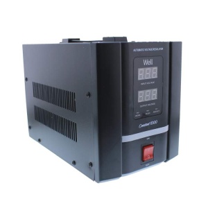 Stabilizator automat de tensiune cu servo motor CONSTANT 1000VA-600W, Well, resigilat,enervolt.ro