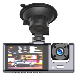 XO Cameră auto DVR Full HD 1920×1080 - Față, Interior și Spate