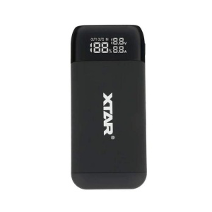 XTAR Incarcator acumulatori Li-ion 18650, 2 canale PB2SL, functie powerbank, afisaj LCD
