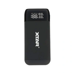 XTAR Incarcator acumulatori Li-ion 18650, 2 canale PB2SL, functie powerbank, afisaj LCD