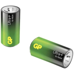 Baterie alcalina UltraPLus GP R14 (C) 2 buc_enervolt.ro