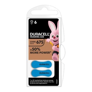 Baterie auditiva ZA675, PR44 Duracell, 6buc_enervolt.ro