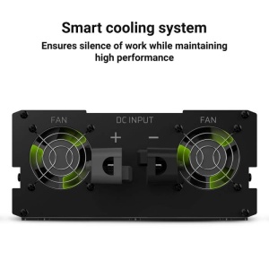 Invertor de tensiune 12V -> 230V, 1500W, INV25, Greencell - Img 2