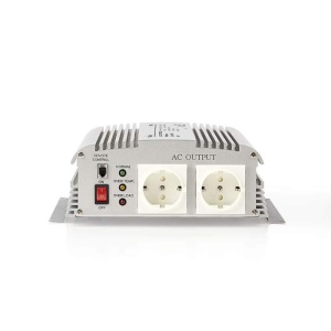 NEDIS Invertor tensiune 24V DC → 230V AC, 1000W, undă sinusoidală, 2x Schuko-enervolt.ro