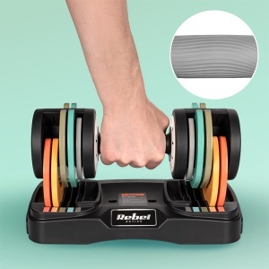 REBEL ACTIVE Set 2 gantere din fontă reglabile automat 1–10 kg, de la enervolt.ro