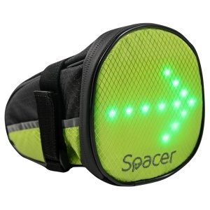 SPACER Geantă bicicletă cu semnalizare LED – Reflectorizanta
