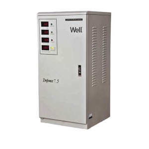 Stabilizator automat de tensiune trifazat Well Defence 7.5KVA / 6KW cu servomotor