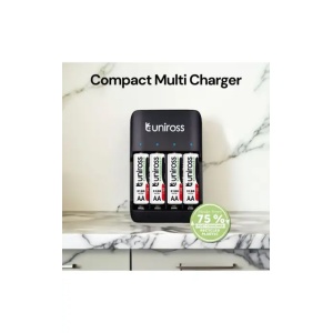 Uniross Incarcator NiMH AA/AAA/9V, UCU009A + 4x AA 2100mAh - Img 3