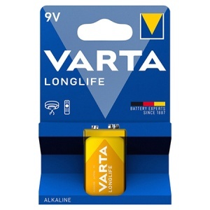 VARTA Baterie Alcalină Longlife 9V, Blister 1 Bucată
