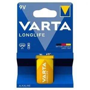 VARTA Baterie Alcalină Longlife 9V, Blister 1 Bucată
