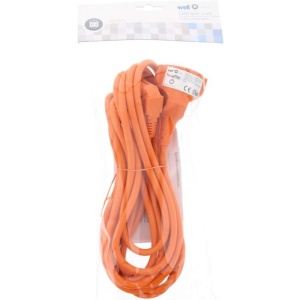 Well – Cablu prelungitor 5m, 1.5 mm², Portocaliu, IP20