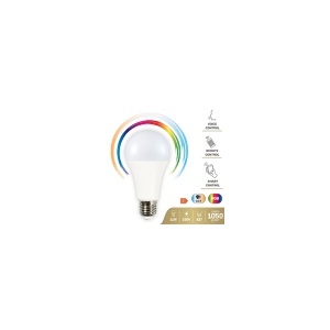 Bec LED E27 A65 RGB CCT Smart Wi-Fi 11W GBC, enervolt.ro