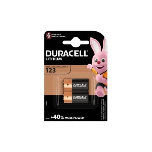 Duracell Baterie litiu ultra Duracell CR123A 3V, Bl.2 buc