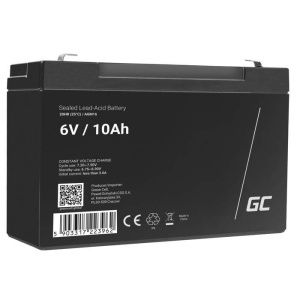 Acumulator plumb acid GreenCell 6V 10AH, terminal F1-T1, AGM16-enervolt.ro