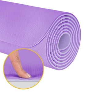 Saltea fitness 200 × 115 cm, grosime 1 cm, mov REBEL ACTIVE_enervolt.ro