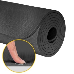 Saltea fitness 200 × 90 cm, grosime 1 cm, negru REBEL ACTIVE, enervolt.ro