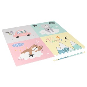 REBEL Covoraș educativ puzzle 120 x 120 cm, URSULETI-enervolt.ro