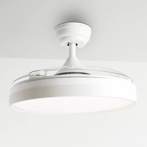 TAURUS Ventilator de tavan, 30 W, 107 cm, LED 36 W, Polar Hide&Go