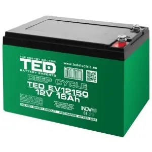 TED ACUMULATOR VEHICULE ELECTRICE DEEP CYCLE 12V 15AH