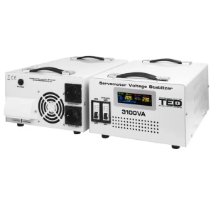 STABILIZATOR TENSIUNE SERVOMOTOR 3100VA TED ELECTRIC enervolt.ro
