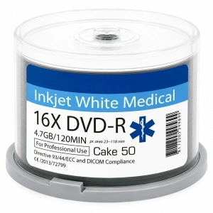 TRAXDATA DVD-R medical printabil 4,7 GB 16x, 50 bucăți
