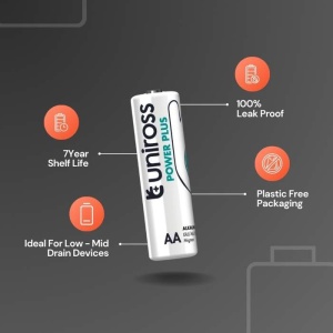 Baterie alcalina Uniross Power Plus R6 (AA), 4 buc-blister, de la enervolt.ro