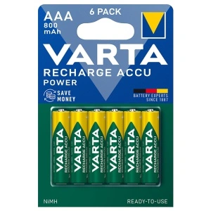 VARTAAcumulatori AAA 800 mAh, blister 6 bucăți